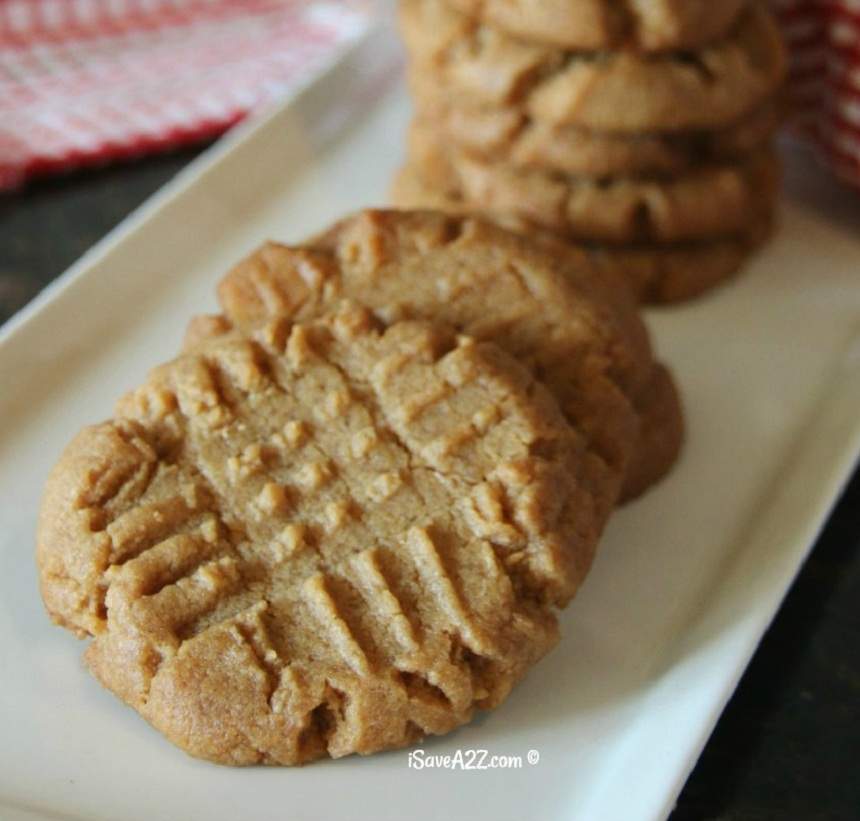 Un deliciu din trei ingrediente! Biscuiţi cu unt de arahide