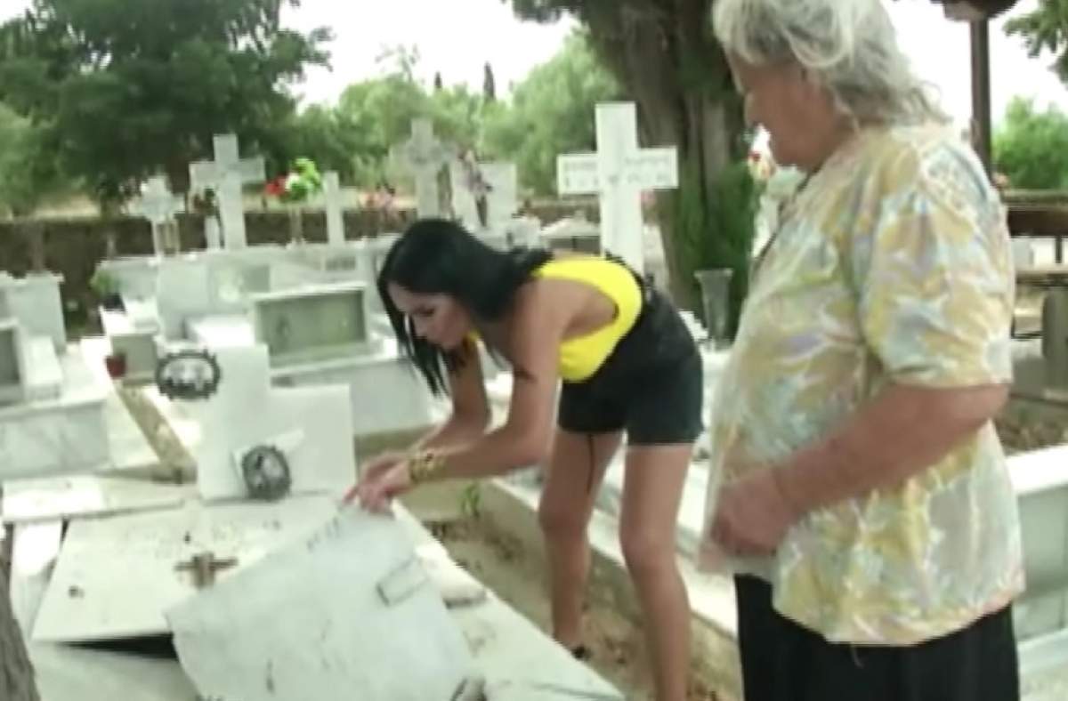 Gest şocant făcut de Margherita de la Clejani. A luat pământ din cimitir ca să îşi facă mască de față