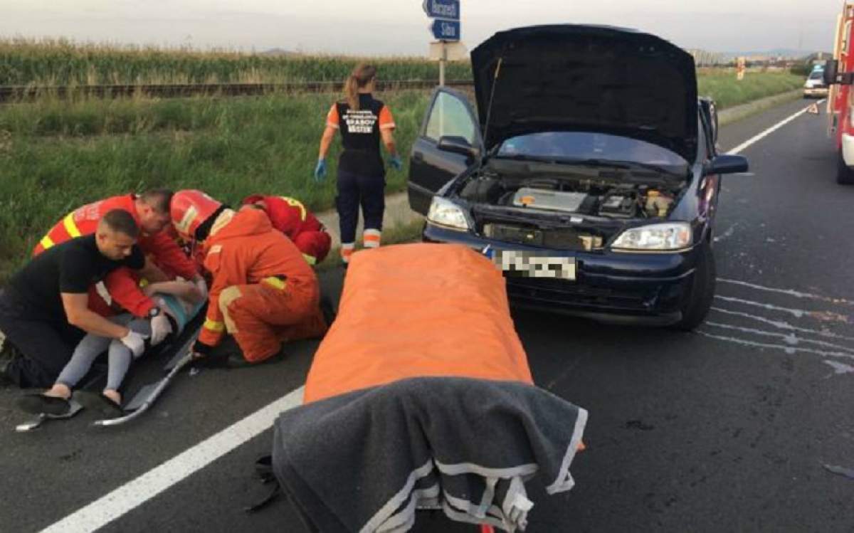 Accident cumplit pe DN1! Printre victime se numără două femei însărcinate şi un copil