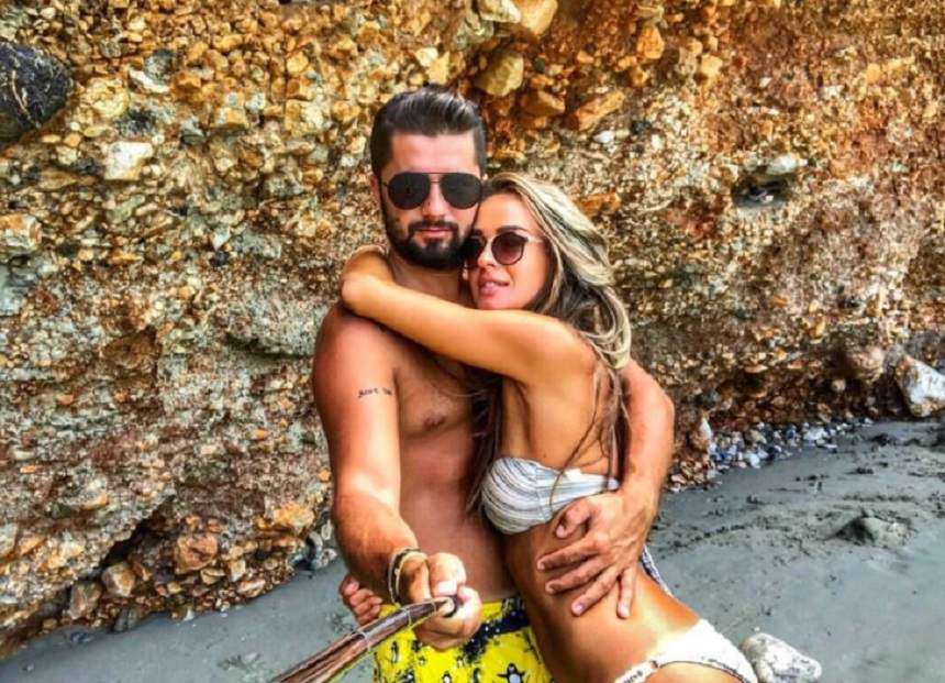 FOTO / Diana Munteanu, fericită alături de iubitul ei, în vacanță! A pozat sexy, ținându-l în brațe