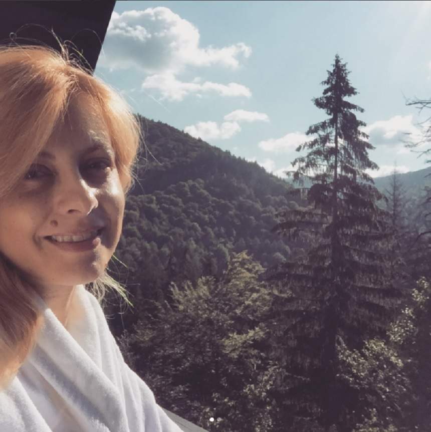 FOTO / Simona Gherghe a plecat în vacanţă la munte: "Prima ieşire, după nouă luni"