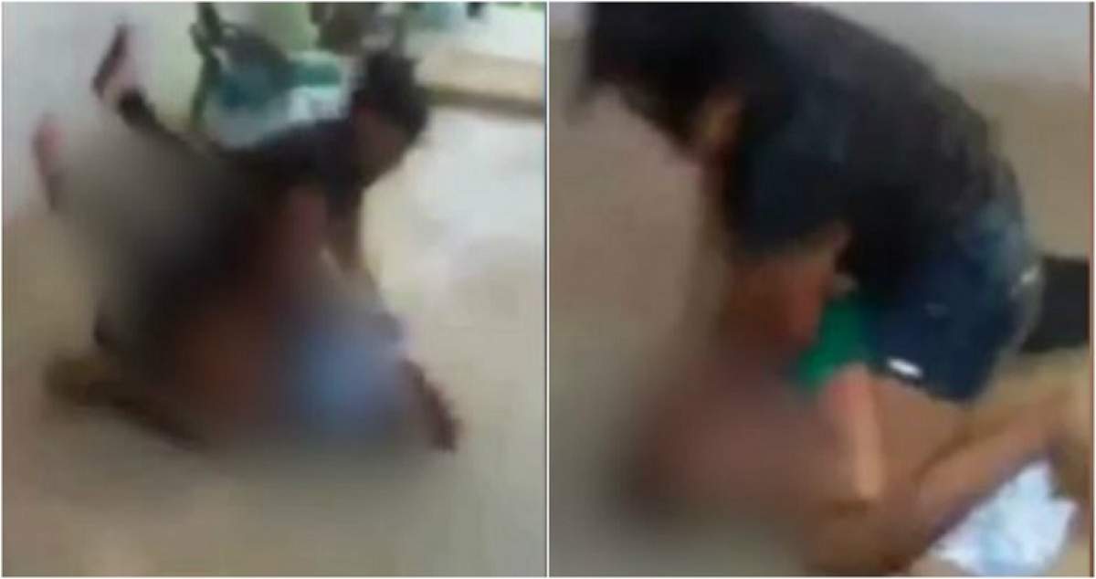 VIDEO / O mamă și-a bătut cu sălbăticie fiica de 17 ani până a lăsat-o într-o baltă de sânge, după ce a aflat că e însărcinată!