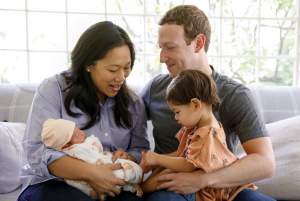 FOTO / Mark Zuckerberg este din nou tătic! Soţia lui a născut o fetiţă
