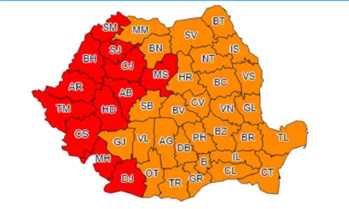 ALERTĂ METEO! România se topeşte. COD ROŞU şi PORTOCALIU de CANICULĂ