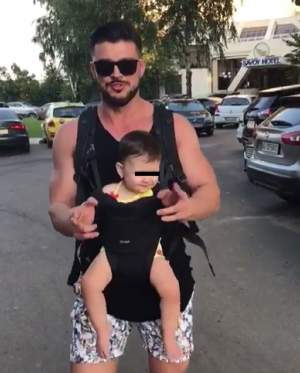 VIDEO / Victor Slav, filmat în timp ce se juca cu fiica sa! Fanii sunt îngrijoraţi: "Poate să-i afecteze şoldurile şi coloana"