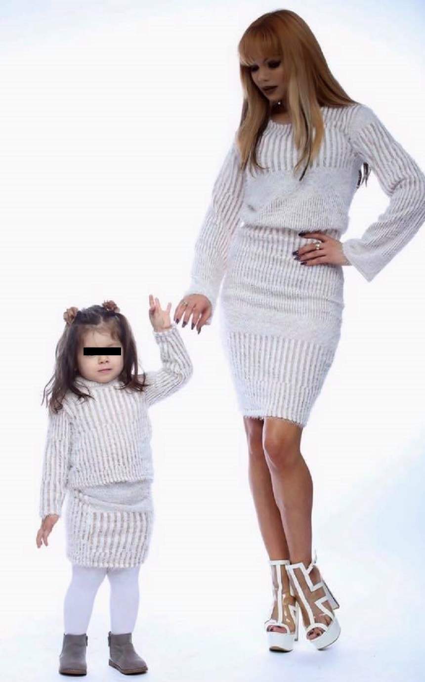 FOTO / Beyonce de România și-a dus fetița de 3 ani la solar. Fosta iubită a lui Nicolae Guță a făcut o greșeală fatală