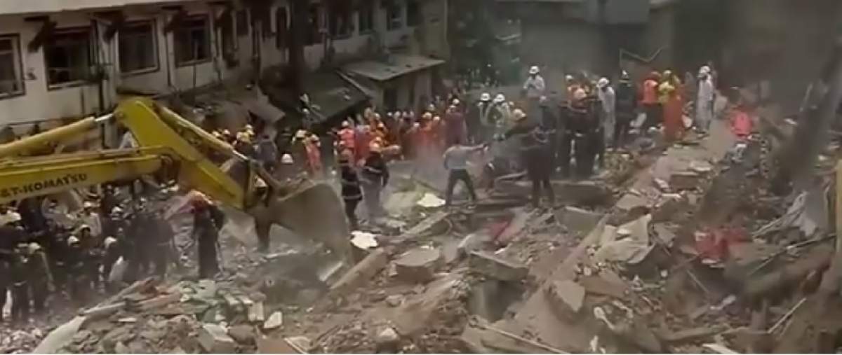 Clădire prăbuşită în Mumbai. Cel puţin 40 de persoane se află sub dărâmături şi 6 sunt moarte