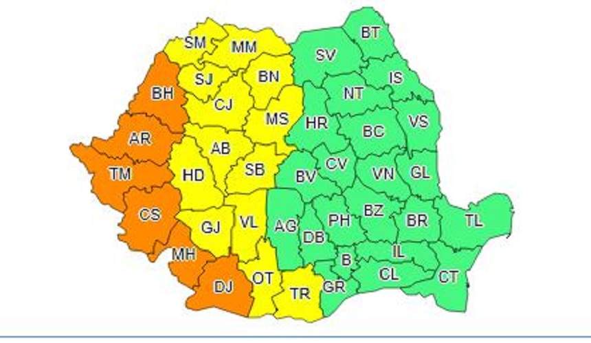 România se topește! Cod portocaliu de căldură și disconfort termic pentru următoarele zile