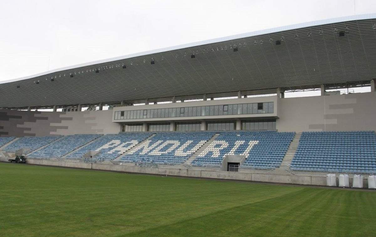 FOTO & VIDEO / Stadionul echipei Pandurii este aproape gata! Imagini spectaculoase cu arena din Târgu Jiu!