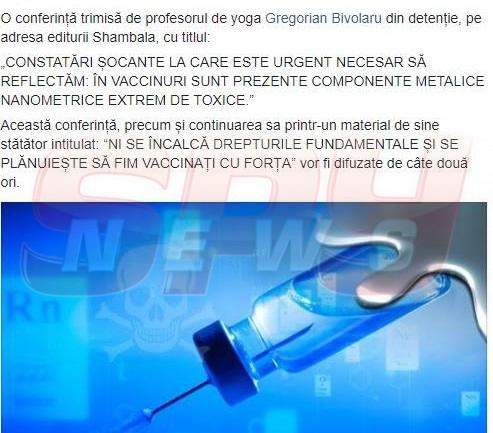 Guru Bivolaru, anunţ şocant despre vaccinurile făcute copiilor!