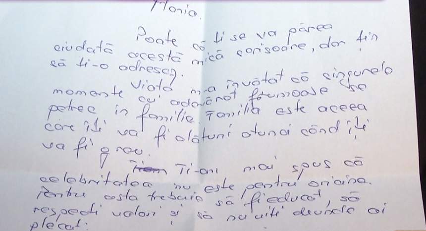 VIDEO / Marcel Toader, scrisoare acidă pentru soţia lui: "Celebritatea nu e pentru oricine! Maria, te rog să nu îţi pierzi sufletul"