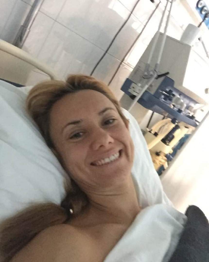 FOTO / "Bebeluşa" Oana Ioniţă, pe patul de spital! Mesajul transmis la scurt timp după intervenţia suferită