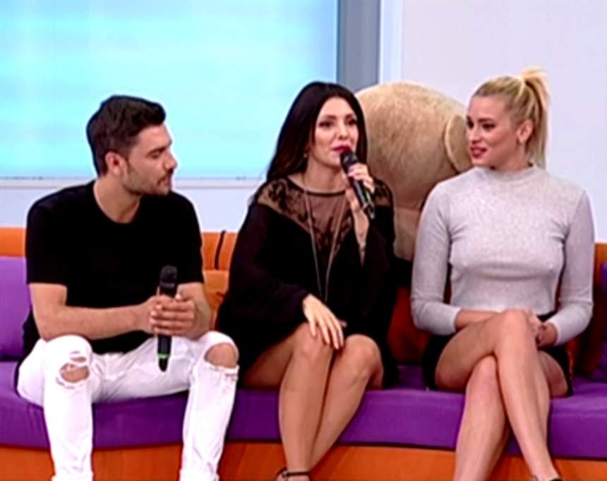 FOTO / Andreea, fostă concurentă la MPFM, fără sutien la TV! Ce i s-a întâmplat după ce a apărut în videoclipul Celiei şi al lui Karym