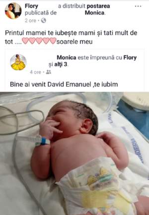 FOTO / Flori, fosta iubită a lui Nicolae Guţă, a născut! Primele imagini cu bebeluşul