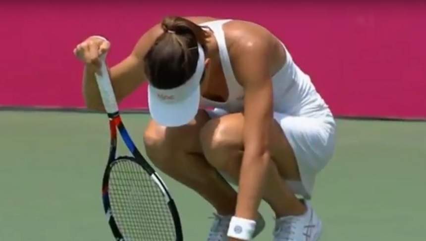 FOTO & VIDEO / Patricia Ţig, la un pas de tragedie! Sportiva noastră s-a prăbuşit pe terenul de tenis!