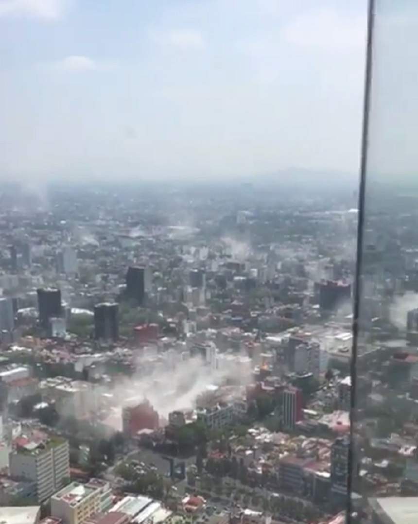 VIDEO / Imagini şocante din timpul cutremurului violent din Mexic! Zeci de clădiri s-au prăbuşit şi peste 149 de oameni au murit