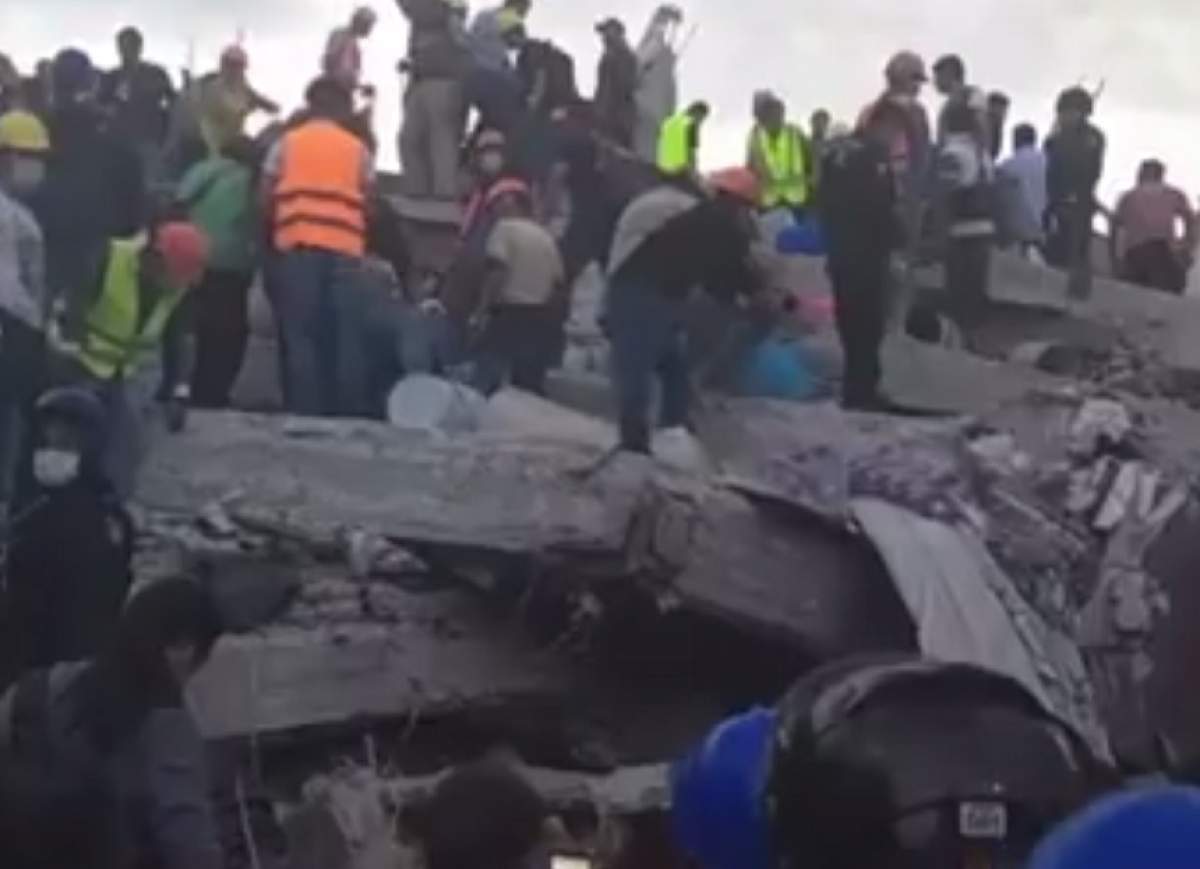 VIDEO / Imagini absolut şocante surprinse în momentul seismului din Mexic, de 7,1 grade