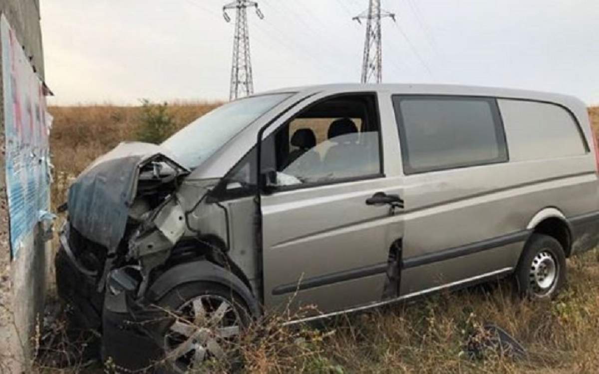 FOTO / Accident mortal în Medgidia! Un tânăr fără permis a murit la volanul unui autoutilitare