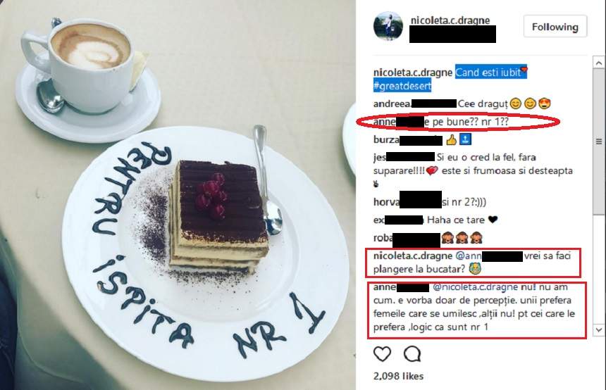 Ispita Nicoleta de la" Insula Iubirii" şi-a comandat un desert şi a rămas blocată când a văzut ce era pe farfurie! S-a iscat un scandal pe internet