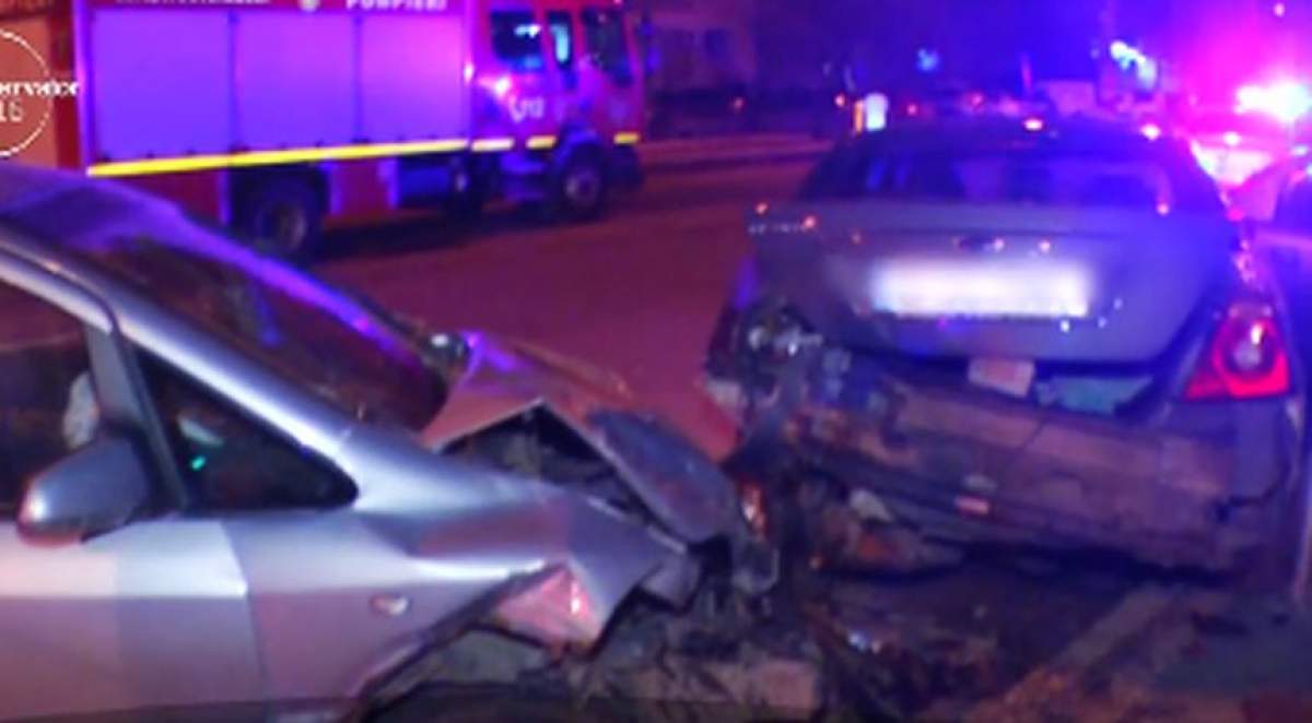 VIDEO / Două accidente grave au avut loc de Revelion în București. Zece mașini au fost avariate