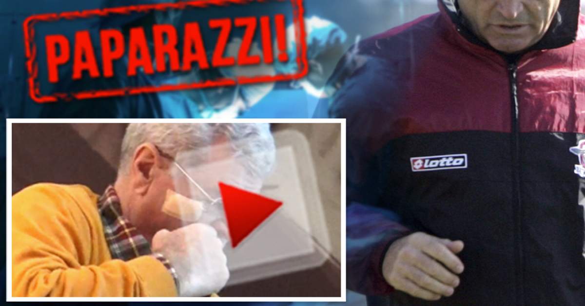 VIDEO PAPARAZZI / Apariţie înfiorătoare a unuia dintre cei mai puternici oameni din fotbalul românesc! A ieşit în oraş bandajat la ochi