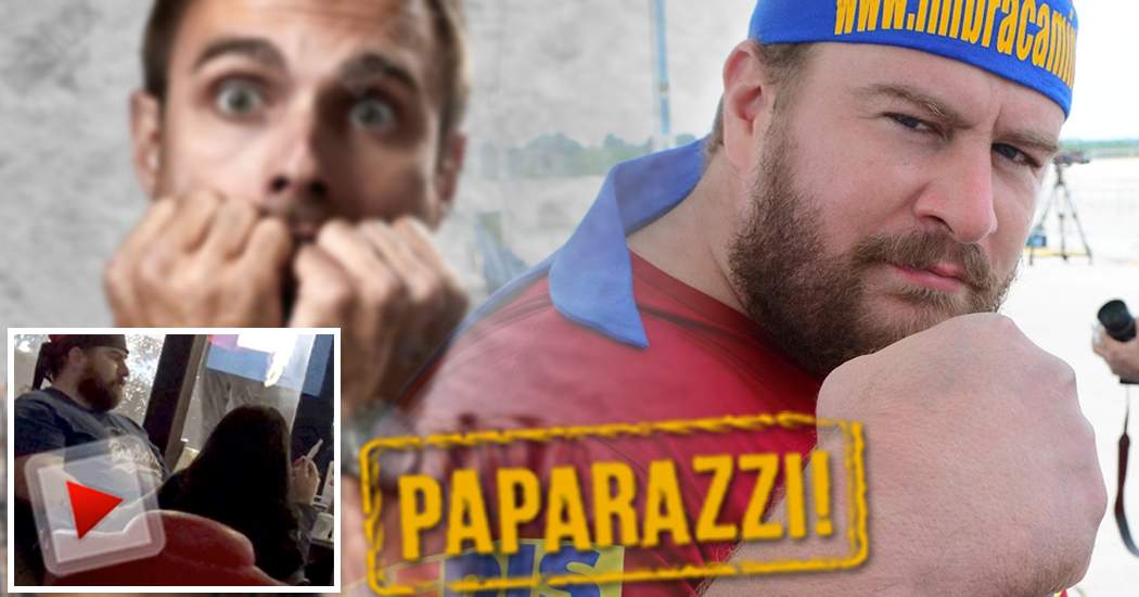 VIDEO PAPARAZZI / Cel mai puternic om din România a fost pus cu botul pe labe! Cine e persoana în faţa căreia Radu Valahu nu mişcă