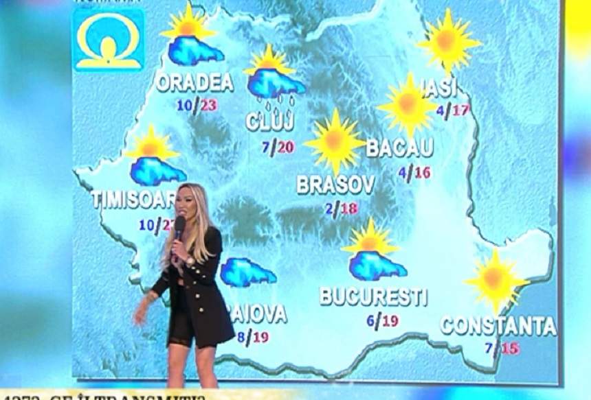 VIDEO / Prezentatorii meteo, în pericol! Raluca Podea, pregătită să apară pe sticlă