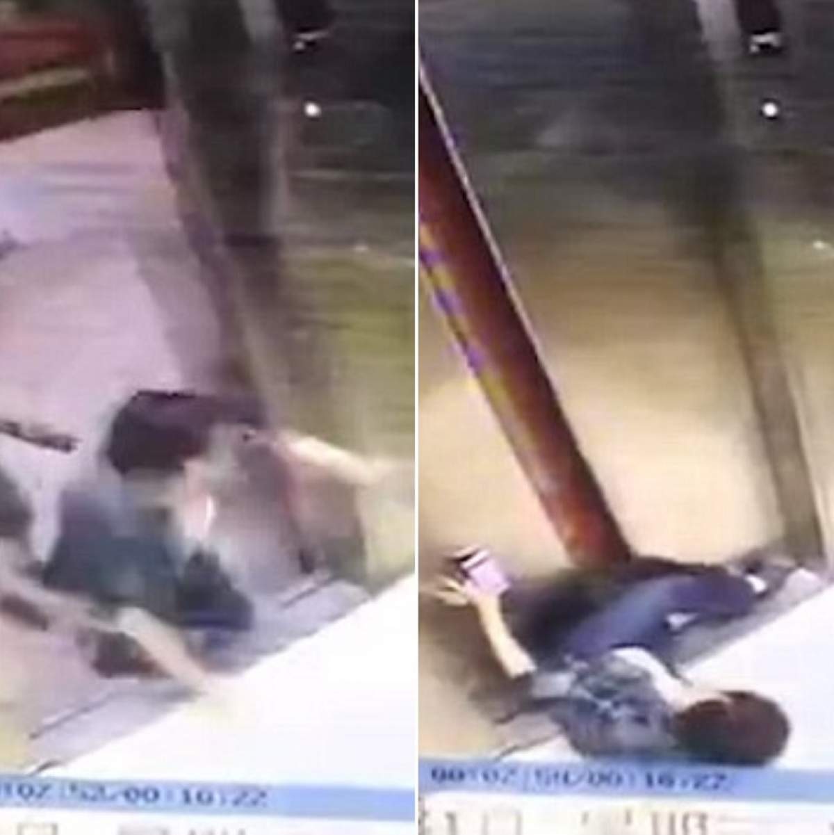 VIDEO / O femeie și-a retezat piciorul, după ce a rămas prins între ușile unui lift în mișcare. De vină a fost telefonul