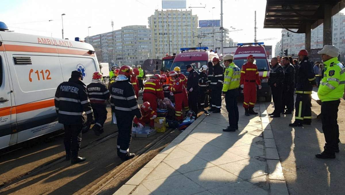 Pieton lovit de tramvai în pasajul Obor, în Capitală