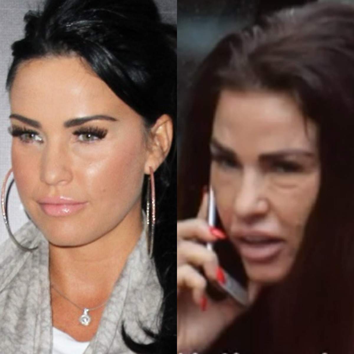 FOTO / Horror! Katie Price este sexy cu tone de machiaj, dar naturală a oripilat pe toată lumea!