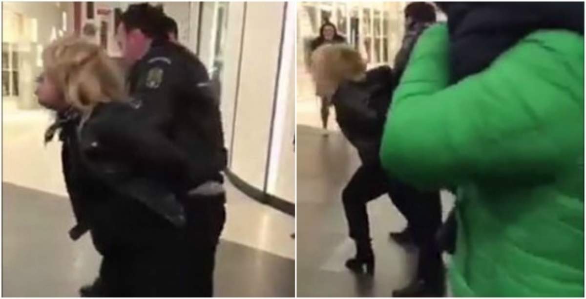 VIDEO / Răsturnare de situație în cazul scandalului de la mall. Tatăl femeii reținute: "Este bătută rău"