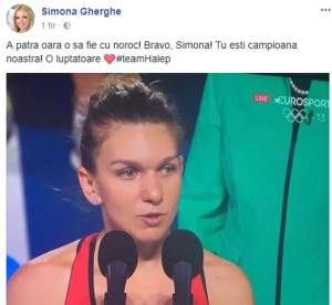 Mesajul Simonei Gherghe, după ce Halep a pierdut şansa primului Grand Slam din carieră