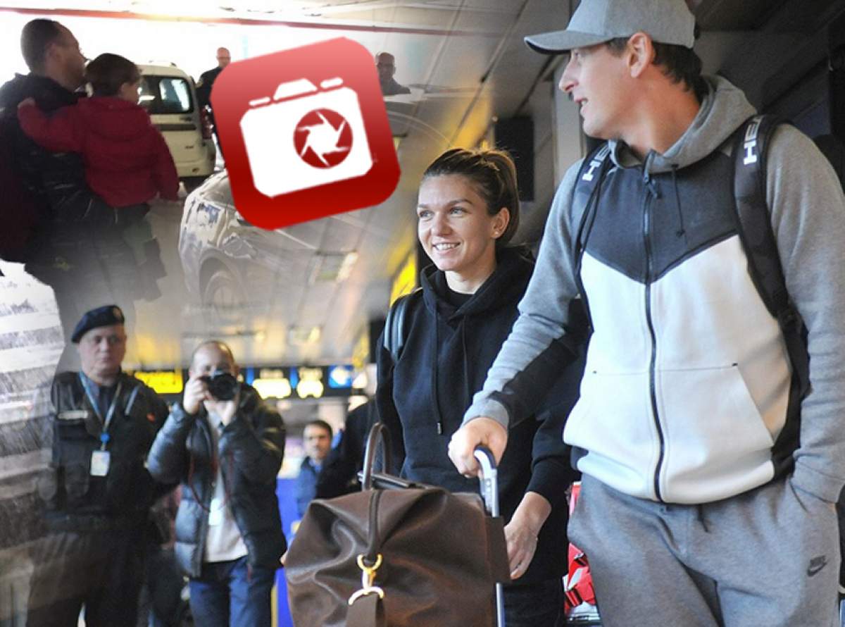 FOTO EXCLUSIV / Simona Halep, gest şocant pe aeroport! A făcut praf visul unui copil