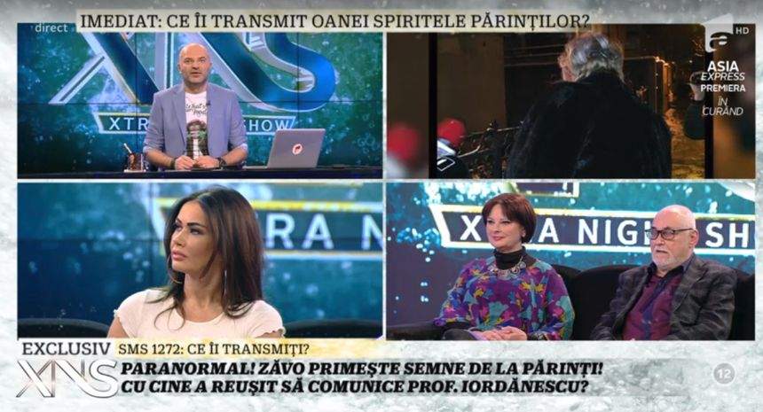 VIDEO / Oana Zăvoranu a luat legătura cu spiritele părinţilor săi. "Ei nu sunt mulţumiţi de cum îşi duce viaţa fata lor"