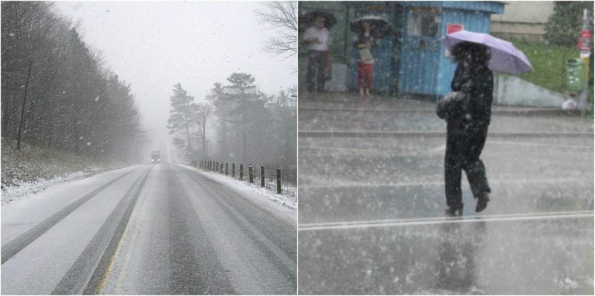 Val de aer rece şi ninsori abundente în toată ţara! La ce temperaturi trebuie să ne aşteptăm