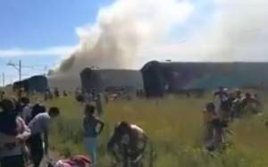 VIDEO / Patru persoane şi-au pierdut viaţa, după ce un autotren şi un camion s-au izbit
