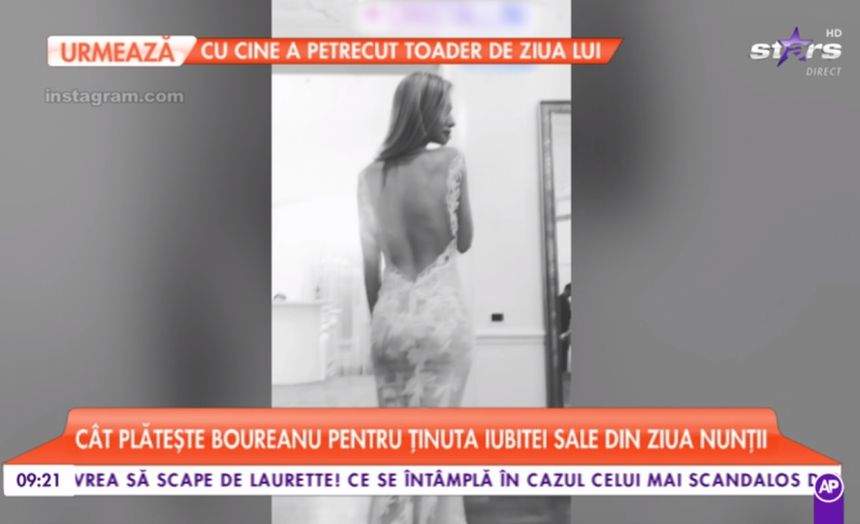 VIDEO / Laura Dincă a probat rochia de mireasă. Ce ţinută specială vrea să poarte în ziua cea mare. Cristian Boureanu va trebui să bage mâna adânc în buzunar