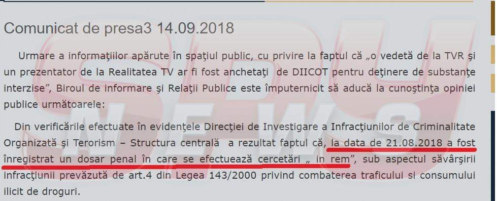 Documentele care aruncă în aer dosarul prezentatorilor TV prinşi cu droguri! Ce nu se leagă în ancheta DIICOT!