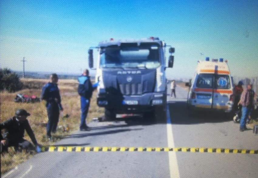 FOTO / Accident mortal în Constanţa! Un motociclist a fost spulberat de o betonieră