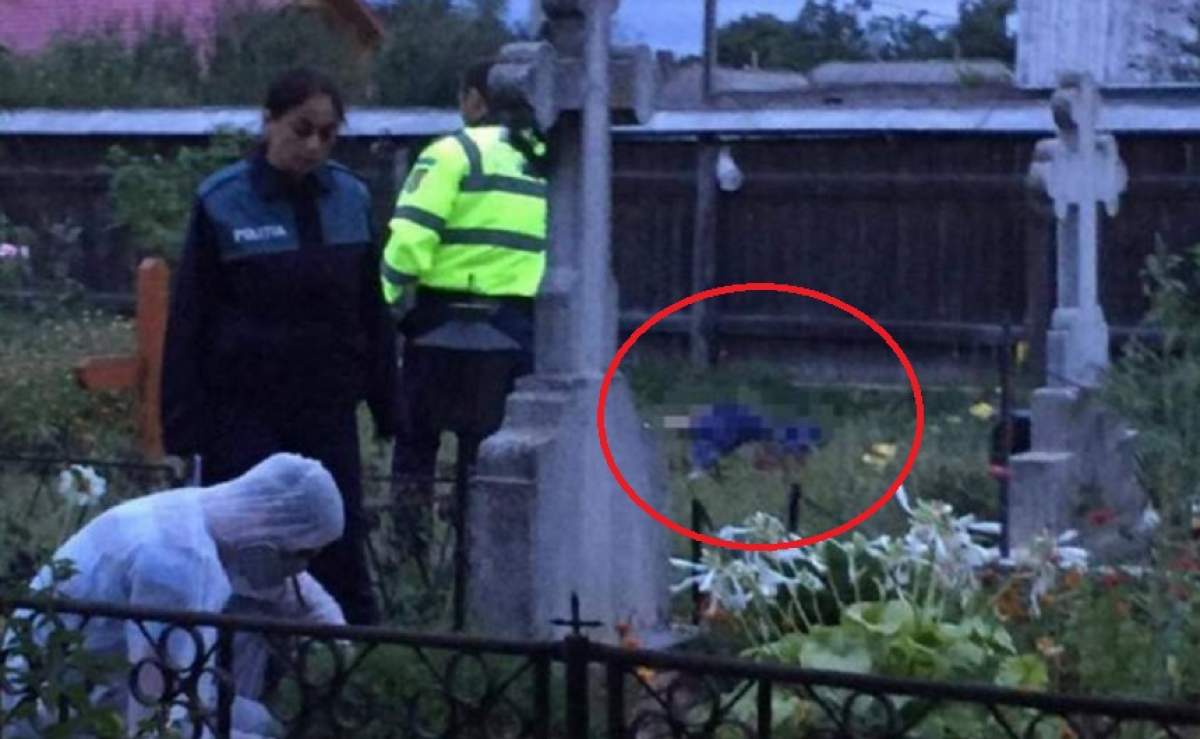 FOTO / Sinucidere șocantă în Arad! Un bărbat s-a înjunghiat în cimitir, lângă mormântul părinților, după o ceartă cu nevasta