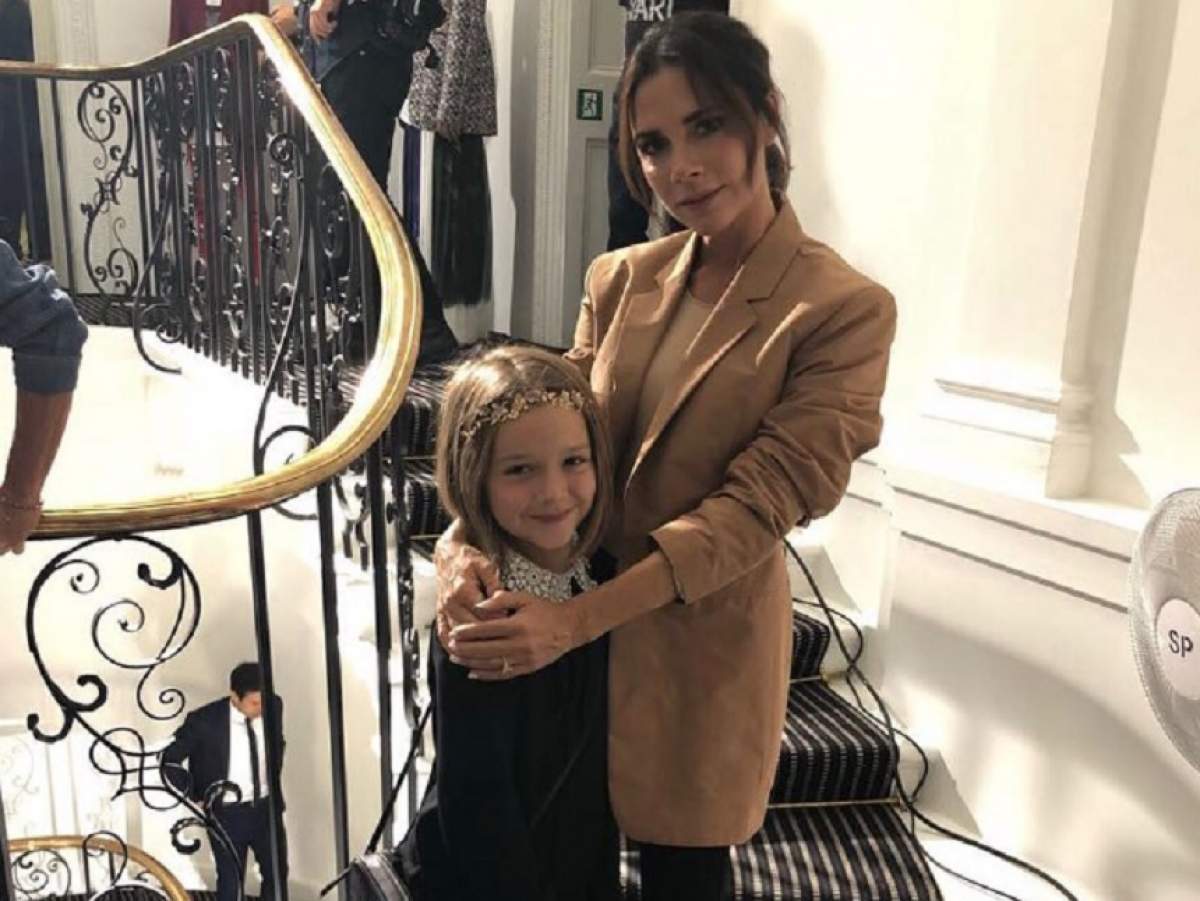 FOTO / Victoria Beckham nu îşi lasă fiica să îi poarte creaţiile: "Fă ce zic eu, nu ce fac!"