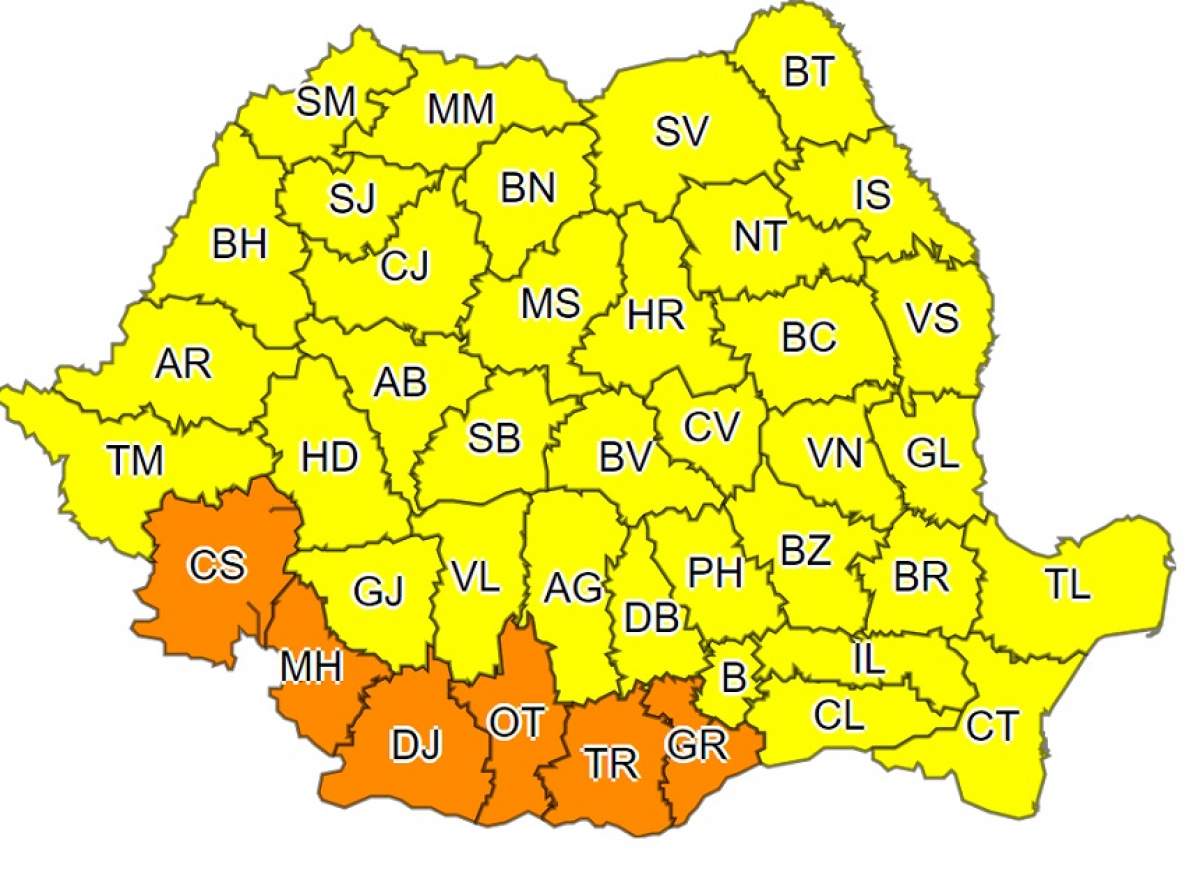 S-a terminat cu vremea caldă! A fost emis cod portocaliu de ninsori și vânt puternic