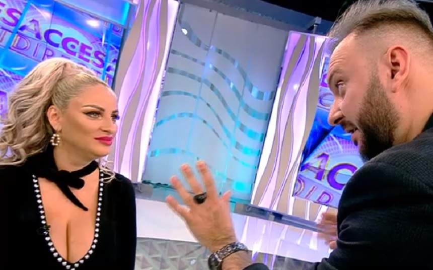 VIDEO / Sânziana Buruiană a apărut la tv cu un decolteu de infarct. Mentalistul vedetelor a lăsat-o fără cuvinte pe blondă