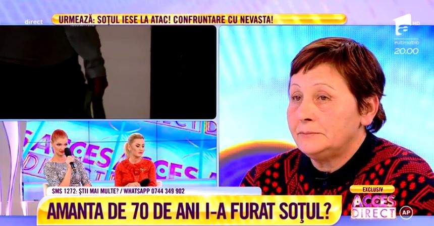 VIDEO / Înşelată de soţul pocăit? Femeia disperată acuză că este alungată din casă pentru amanta de 70 de ani