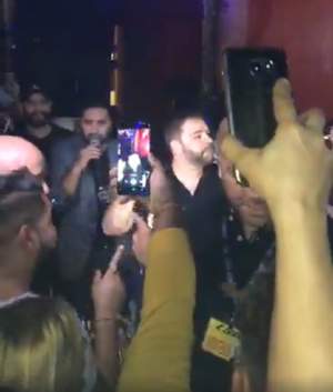 VIDEO / S-a fript cu ciorbă, acum suflă și-n iaurt! Florin Salam a cântat la petrecere înconjurat de bodyguarzi!