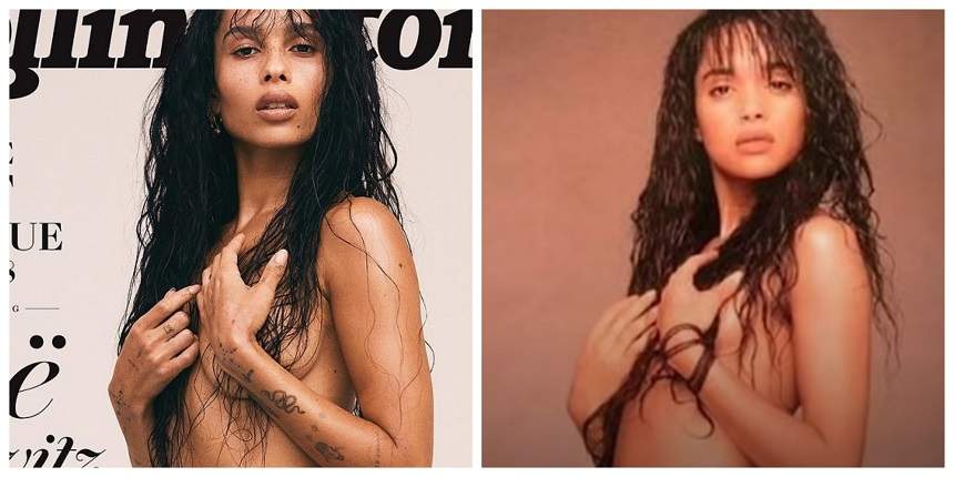 FOTO / Aşa mamă, aşa fiică! Zoe Kravitz a realizat un pictorial nud, identic cu cel al Lisei Bonet de acum 30 de ani