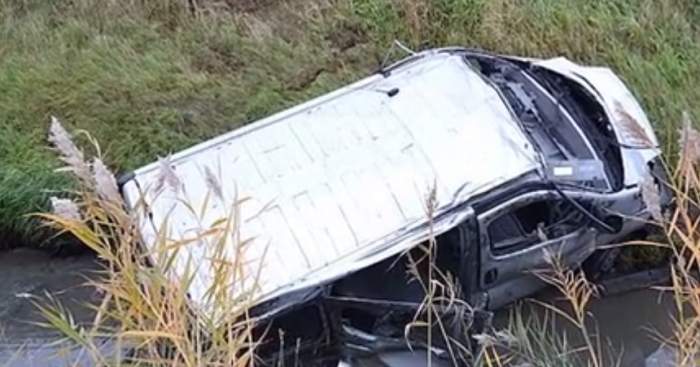 VIDEO / Imagini de la accidentul din Germania, cu 10 români implicați. MAE: „Trei dintre ei sunt grav răniți”
