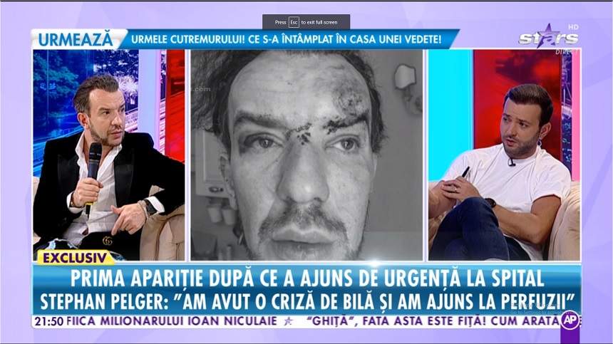 VIDEO / Stephan Pelger a ajuns pe perfuzii: "Din fiecare greşeală ar fi bine să învăţăm ceva"