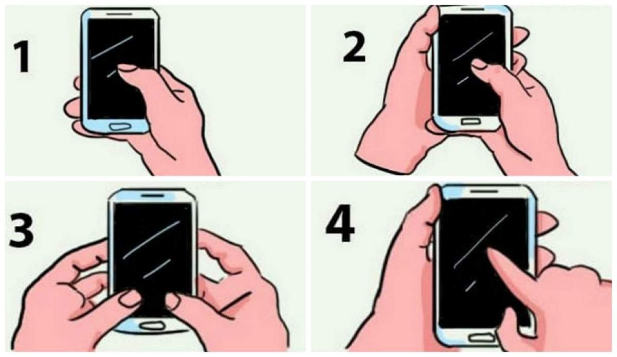TEST: Tu cum ții telefonul în mână? Răspunsul dezvăluie lucruri incredibile despre tine