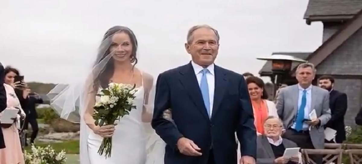 FOTO / Fiica lui George W. Bush s-a căsătorit! Ce accesoriu a ales să poarte în memoria bunicii